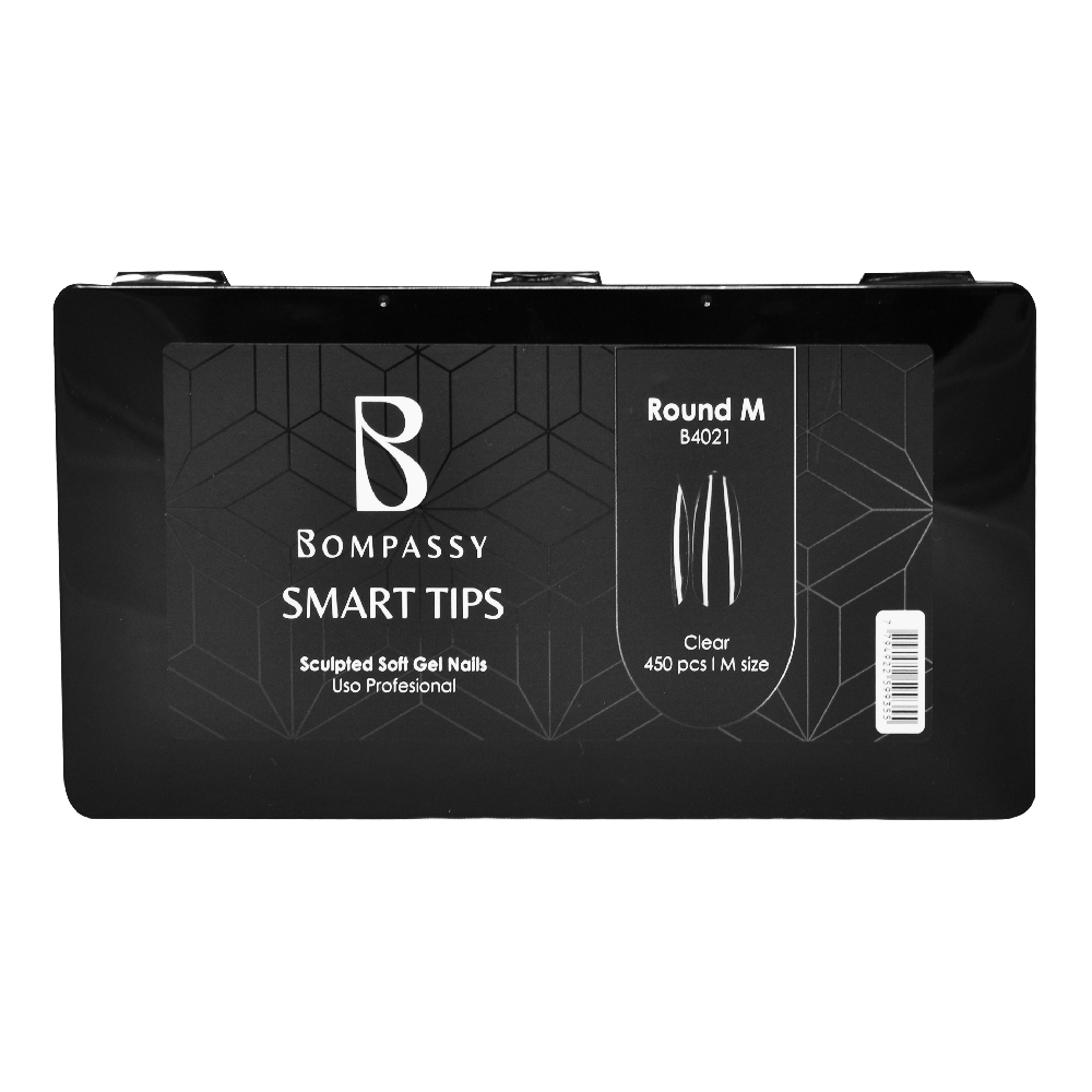 B04021 BOMPASSY SOFT NAIL GEL PREMIUM ROUND M X 450 PCS