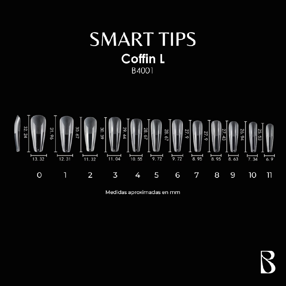 BOMPASSY SOFT GEL TIPS COFFIN L | Vista 3