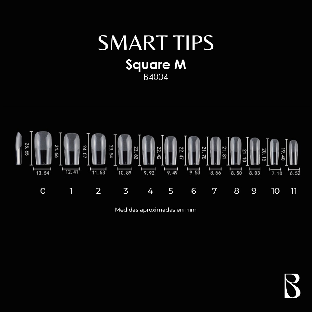 BOMPASSY SOFT GEL TIPS SQUARE M | Vista 3