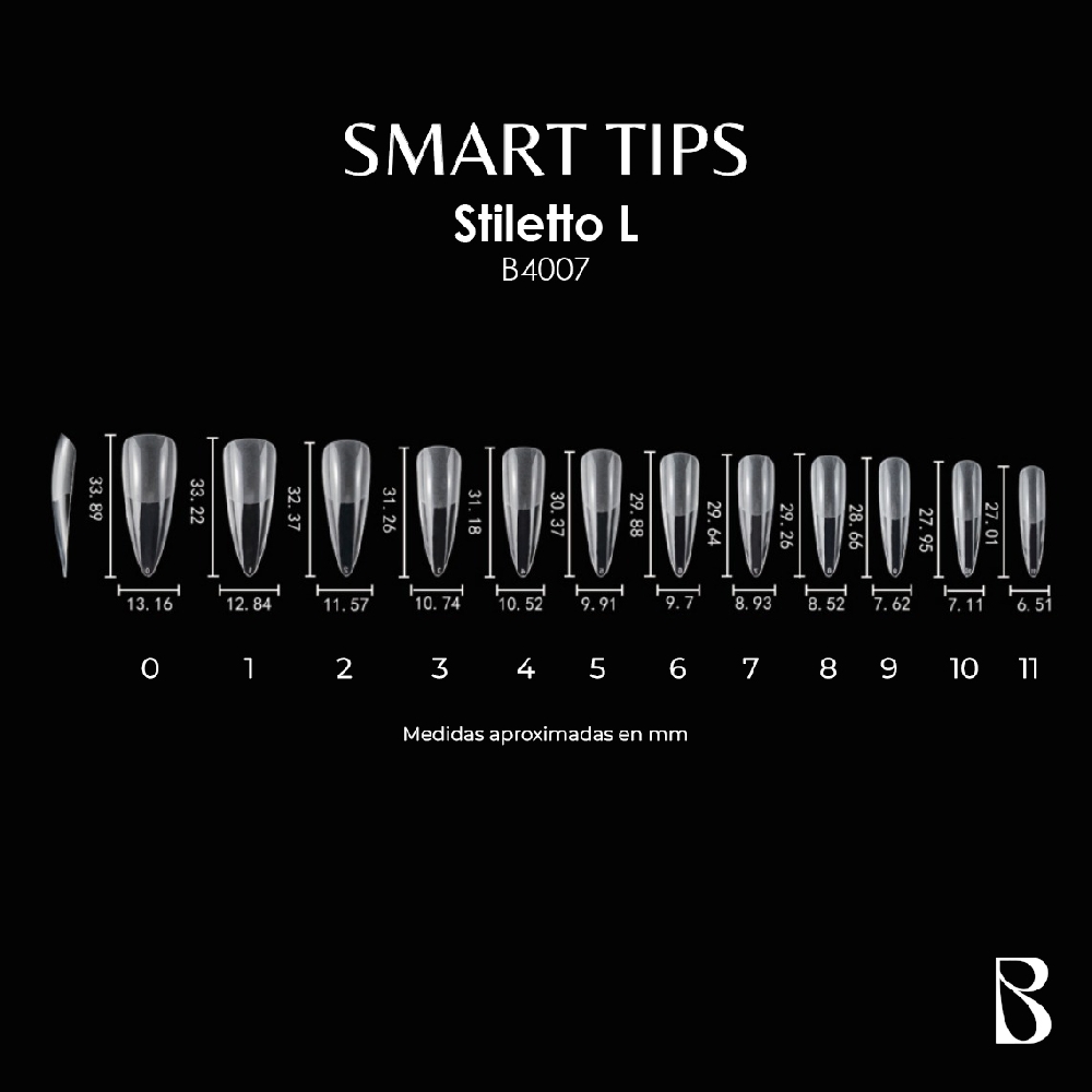 BOMPASSY SOFT GEL TIPS STILETTO L | Vista 3