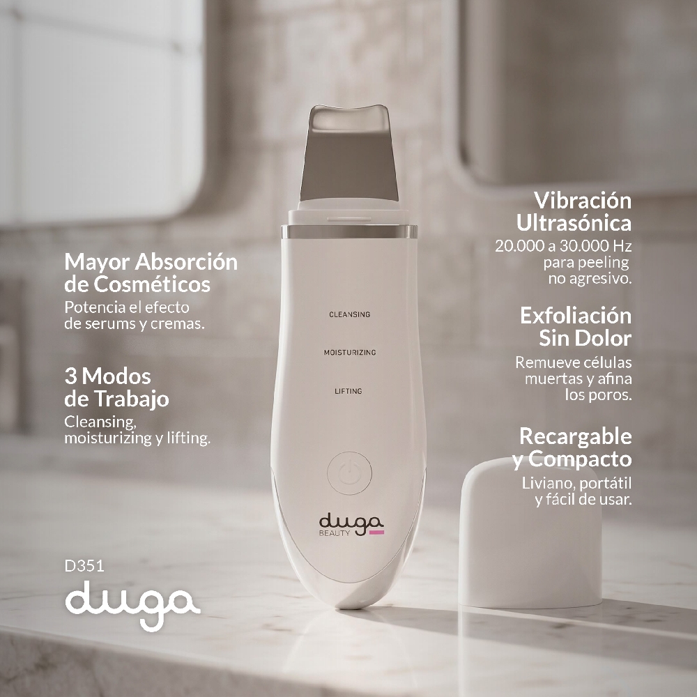 ESPÁTULA LIMPIADORA ULTRASÓNICA FACIAL DUGA | Vista 2