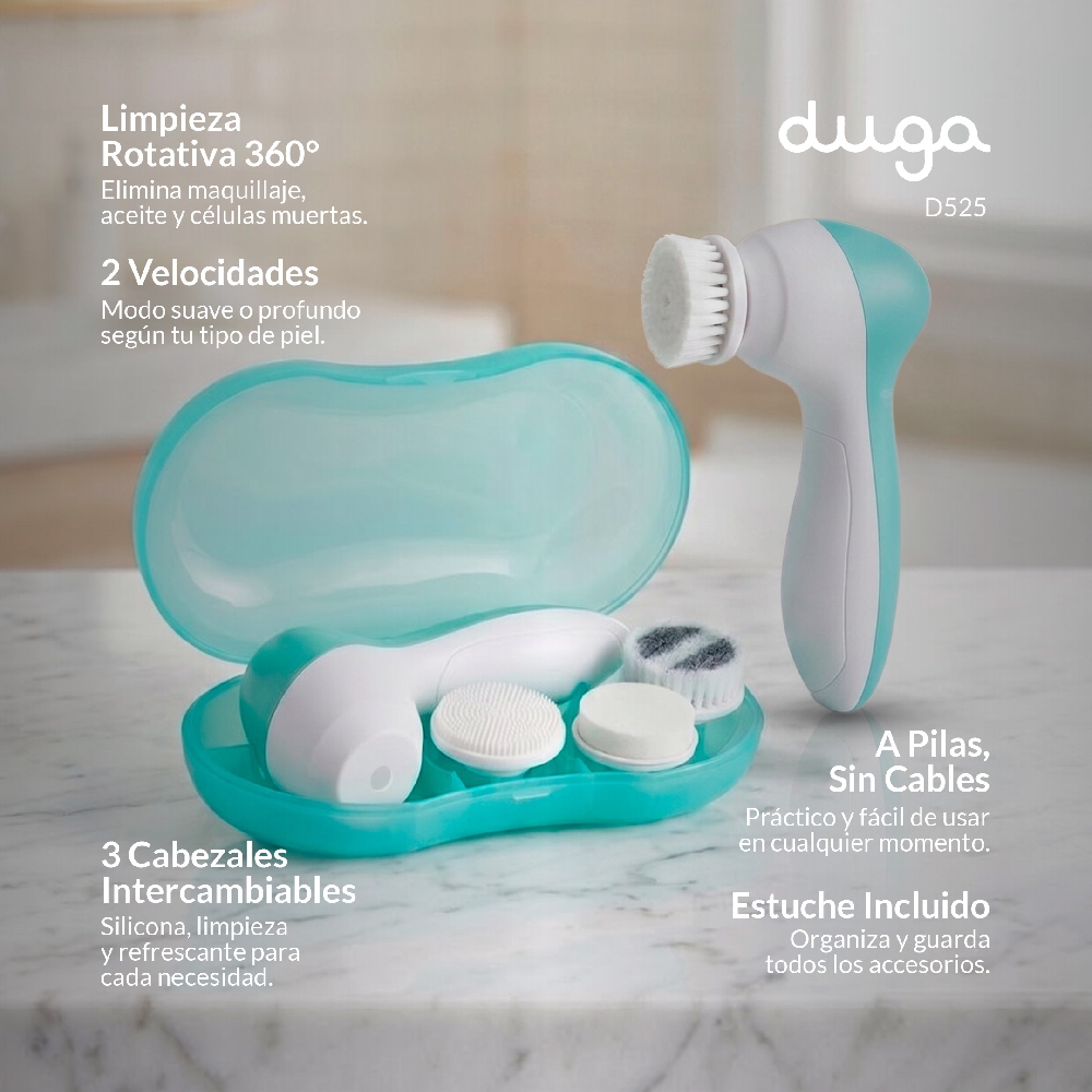 MASAJEADOR LIMPIEZA FACIAL A PILAS | Vista 2