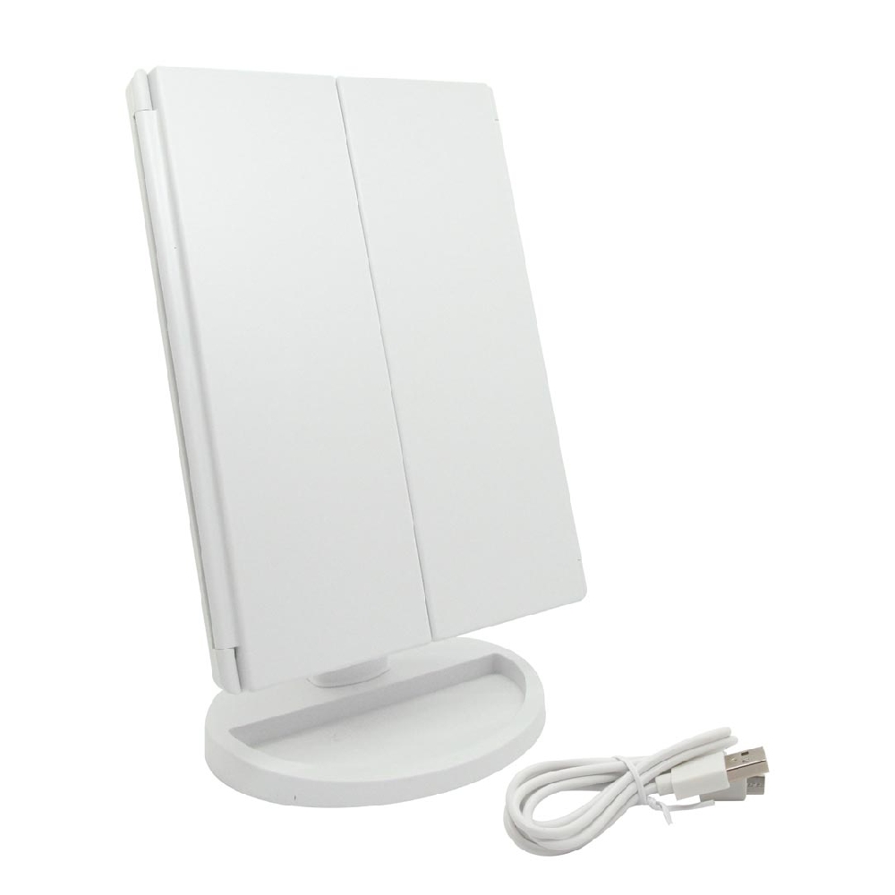 ESPEJO LED TRIPTICO 1X,2X,3X (21 LED lights) | Vista 2