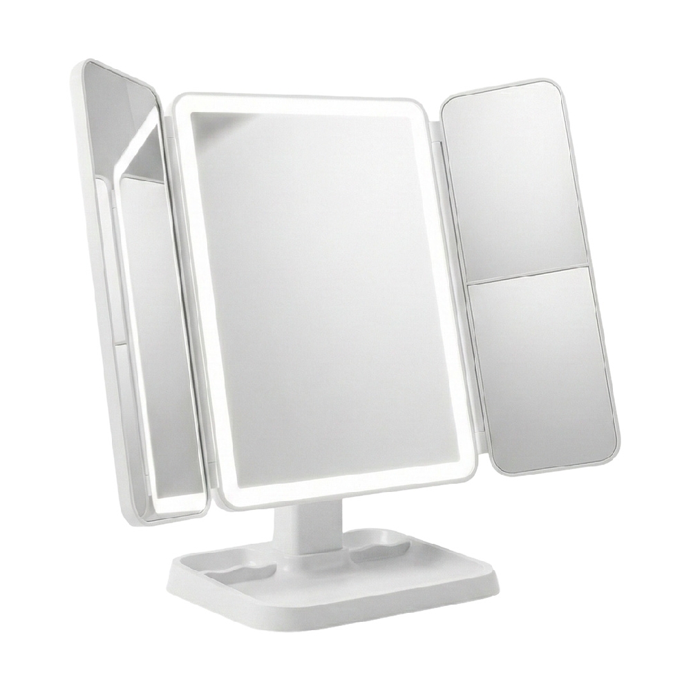 E00154 ESPEJO CAPITONE BLANCO CON USB