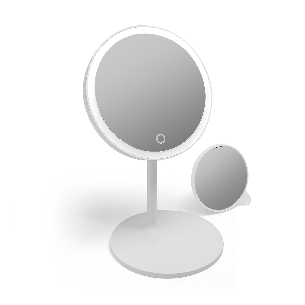 E00814 ESPEJO LED 1X + 5X MINI CON PIE CABLE USB