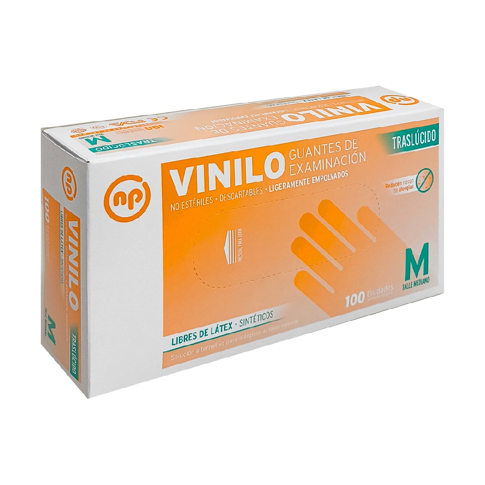 GUANTES VINILO X100 MEDIUM | Vista 2