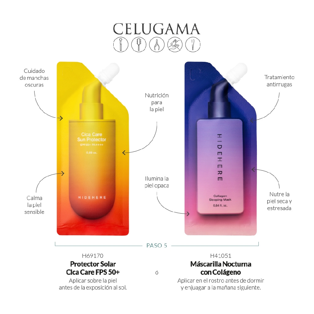 EXHIBIDOR RUTINA BASICA HIDEHERE x30 + 6 prob | Vista 4