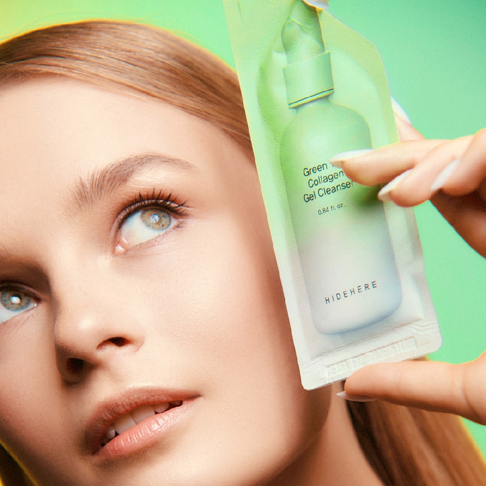 Gel de Limpieza Colágeno y Té Verde HIDEHERE 25ml | Vista 3