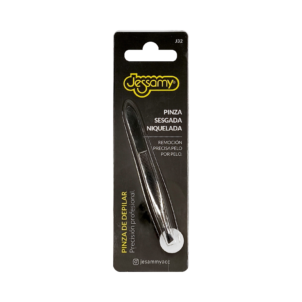 J00032 PINZA SESGADA NIQUELADA