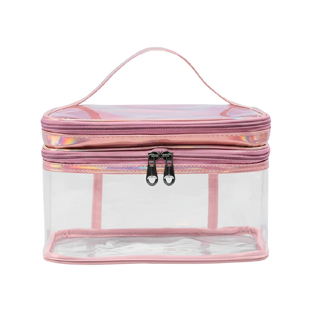 PORTACOSMETICO 2 PISOS TRANSPARENTE 22x15x15 | Vista 4