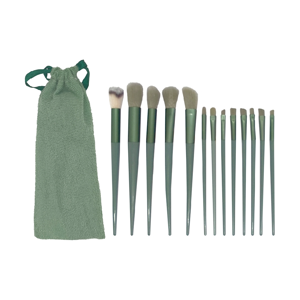 P06870 SET DE MAQUILLAJE VERDE 13 PCS