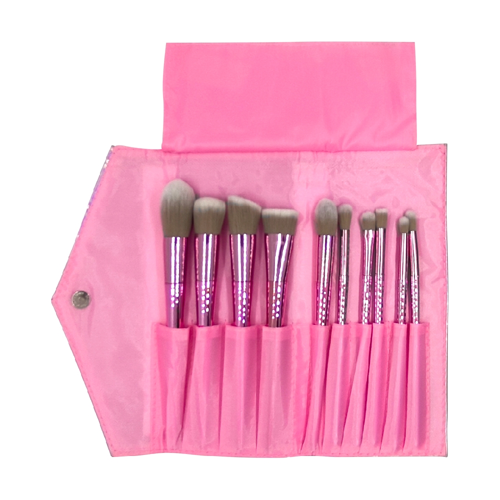 SET DE PINCELES X 10  `SU´ FUNDA HOLOGRÁFICA | Vista 2