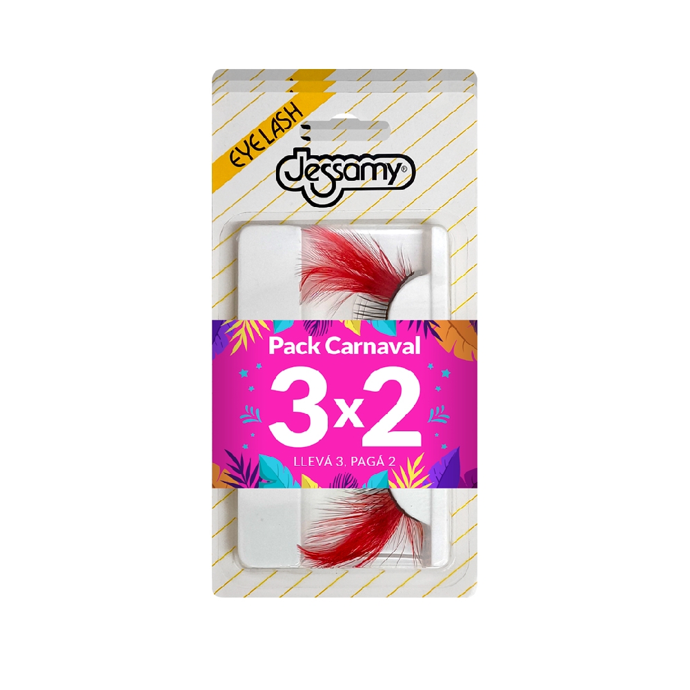 PESTAÑAS FANTASIA PACK CARNAVAL 3X2 | Vista 4