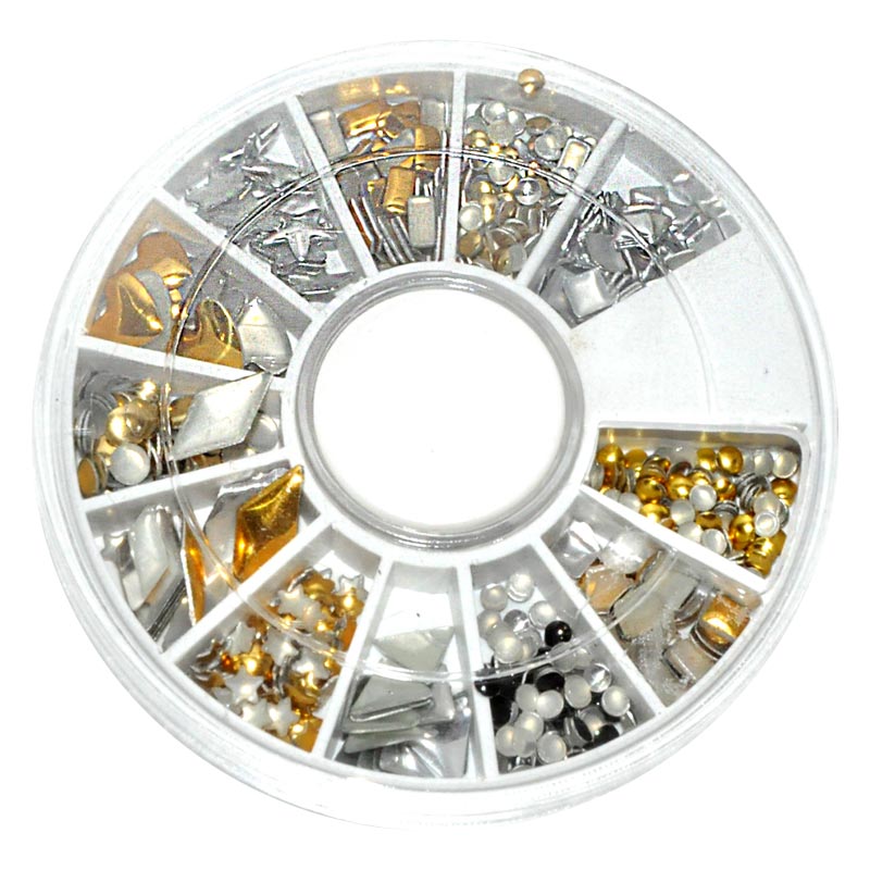 U00018 DECORACI&Oacute;N U&Ntilde;AS METAL DORADO/PLATA