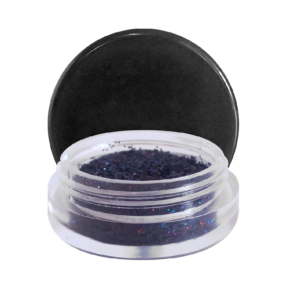 U16912 GLITTER PURO x1gr - 12 NEGRO