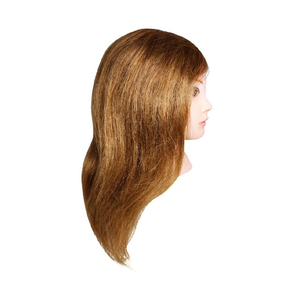 CABEZA PRACTICA PELO NATURAL CASTAÑO (40cm) | Vista 2