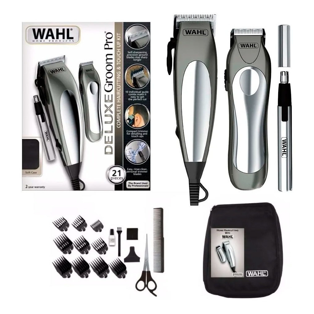 W79305 WAHL M.CABELLO/BARBA/NASAL DELUXE GROOM PRO 21PZS