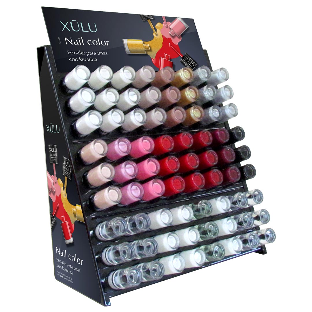 Z08144 EXH ESMALTE C/KERATINA X 144 unid.